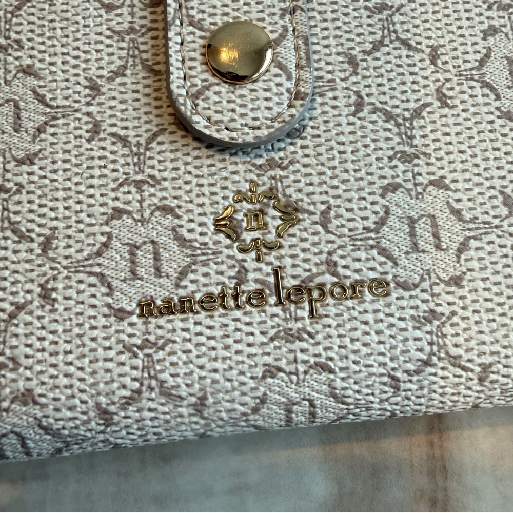 Nanette Lepore Cream Patterned Wallet - Picture 5 of 9